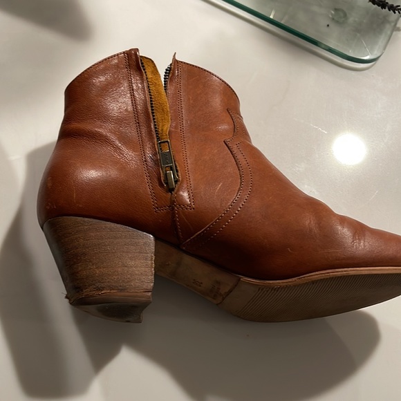 Isabel Marant Étoile | Brown Leather Dicker Ankle Boot - Size FR 38 - Picture 9 of 12